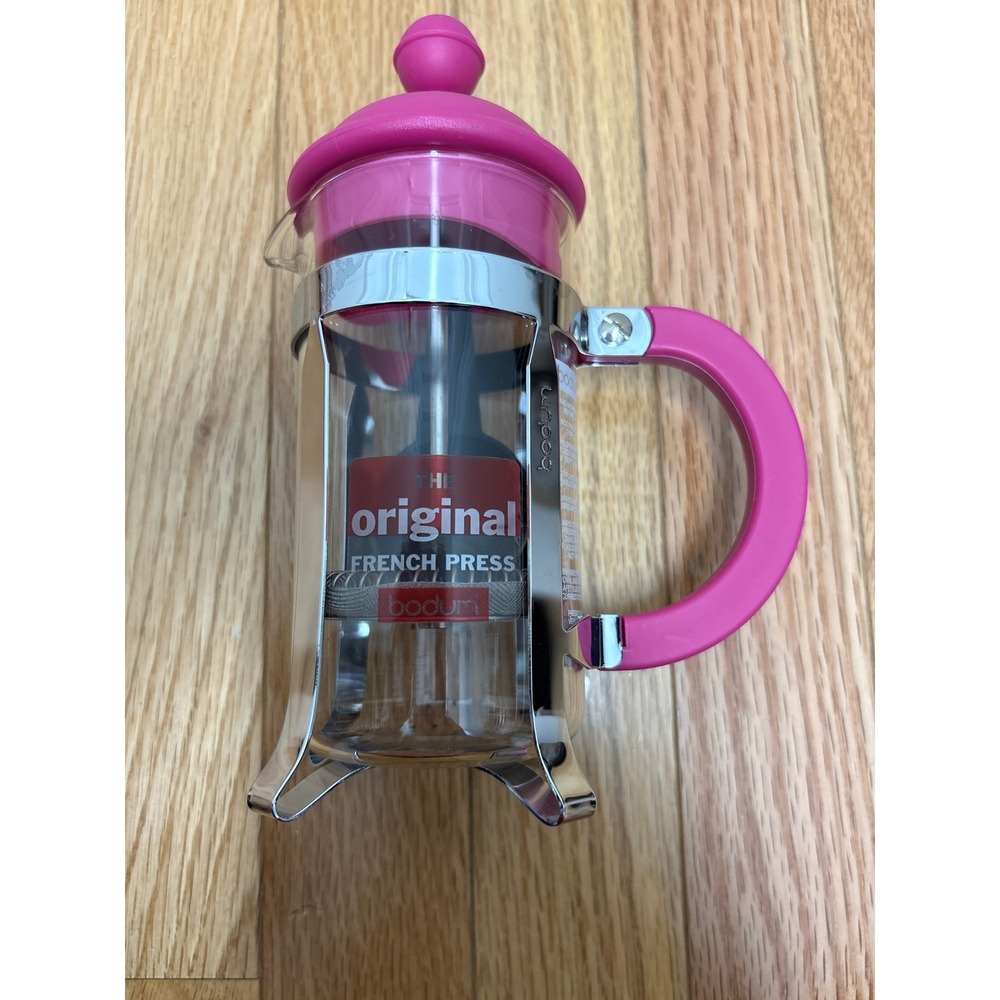 Bodum Chambord French Press 12oz 3 Cup Coffee Maker Pink Chrome 1923-565